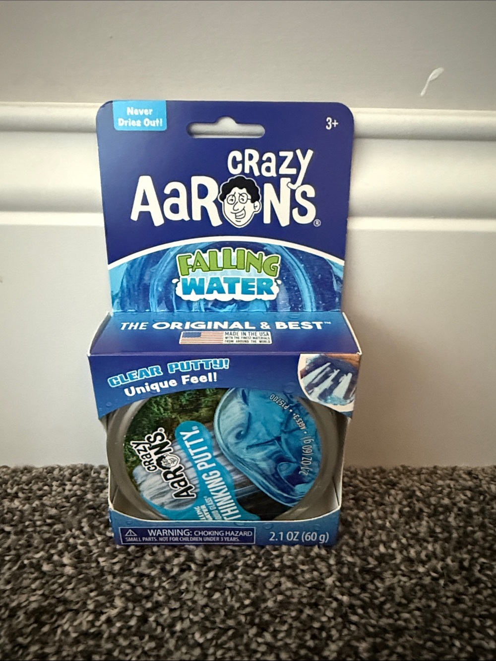 Crazy Aarons Falling Water Clear Thinking Putty - Blue